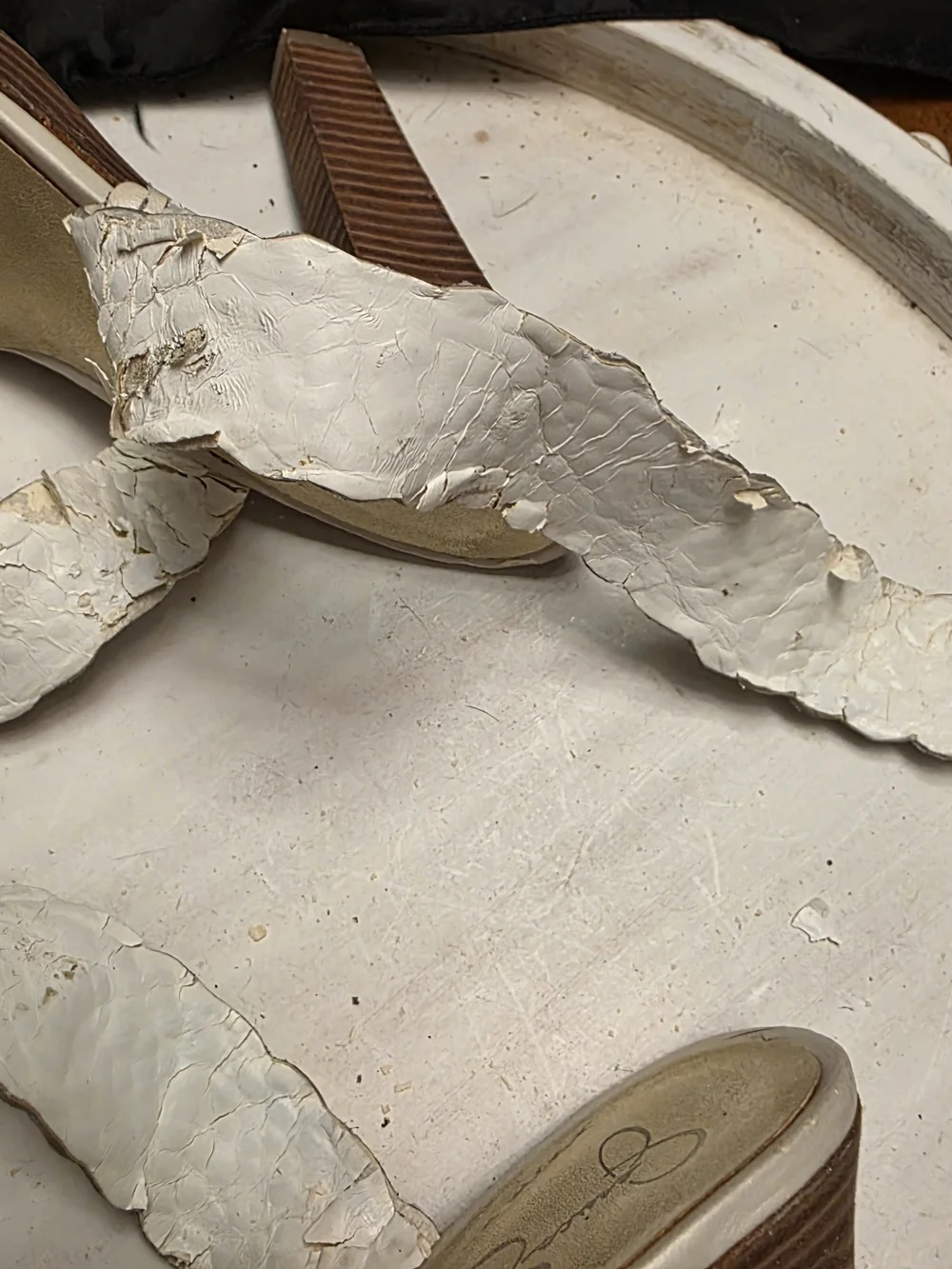 Jessica Simpson Braided Platform Sandals -White. Size 7.5